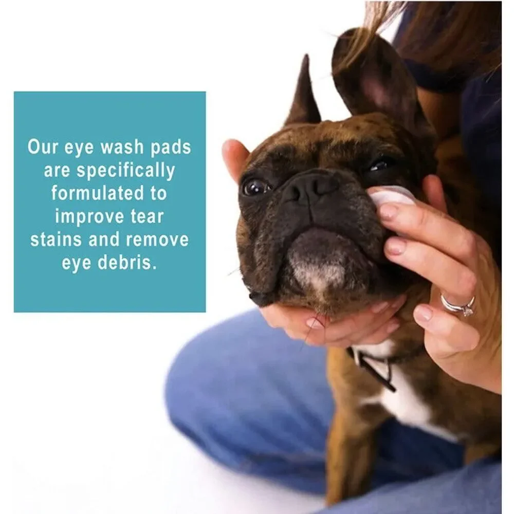 Miracle Care Eye Clear Sterile Eye Wash Pads for Dogs Cats, 90-Count NEW SEALED